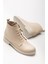 165-225 Bej Cilt Bağcıklı Fermuarlı Günlük Kadın Bot 1
