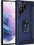 Samsung Galaxy S21 Ultra Kılıf Sofya Yüzüklü Silikon Kapak - Lacivert - FKU4445-5715 1