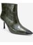 Rassel Yeşil Baskı Mat Burunlu Kadın Ince Topuklu Bot 3