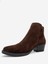 Jayer Kahverengi Süet Hakiki Deri Fermuarlı Kadın Topuklu Bot 4