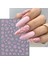 Pembe Çiçek Tırnak Süsleme Stickerı Nail Art Süslemeleri 1