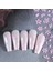 Pembe Çiçek Tırnak Süsleme Stickerı Nail Art Süslemeleri 3
