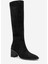 Venıa Siyah Süet Kadın Kalın Topuklu Çizme 3