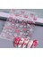 Pembe Kelebekli Çiçekli Tırnak Süsleme Stickerı Nail Art Süslemeleri 1