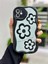 Iphone 11 Uyumlu Darbe Önleyici Siyah Papatya Baskılı Silikon Kılıf 1