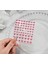 Kırmızı Fiyonk Tırnak Süsleme Stickerı Nail Art Süslemeleri 1