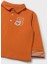 Turuncu Erkek Bebek Polo Yaka Uzun Kollu Tişört 2101 3