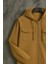 Erkek Oversize Premium Kahve Kapşonlu Mont 3