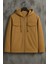 Erkek Oversize Premium Kahve Kapşonlu Mont 6