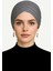 Üç Bantlı Dış Bone | Gri Hijab • Tesettür Giyim Için Şık • Modern • Pratik ve Konforlu Kullanım 1