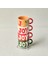 New Year Yılbaşı Joy Standlı 4 Kişilik Çay Fincan Takımı 150 ml 1