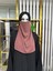 Iç Peçe Dikdörtgen ,hijab.nikap Gül Kurusu 2