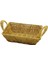 Dikdörtgen Plastik Hasır Ekmek - Çok Amaçlı Sepet Kulplu - Metal Iskelet TABAN:13.5X20- AĞIZ:19X26.5CM D:7.5cm (5361) 1