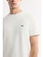 Erkek Ekru Bisiklet Yaka Bi-Stretch Baskılı Regular Fit T-Shirt B001040 8