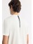 Erkek Ekru Bisiklet Yaka Bi-Stretch Baskılı Regular Fit T-Shirt B001040 9