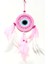 Pembe Dream Catcher Pembe ve Beyaz Kuş Tüylü Düş Kapanı El Yapımı Duvar Süsü 1