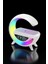 Bluetooth Hoparlör Dijital Göstergeli Wireless Şarj Rgb Işıklı 5