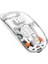 Sessiz Tıklama Çift Modlu Bluetooth ve Alıcı Şeffaf Mouse Fare 4