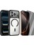 iPhone 17 Pro Kılıf M-Safe Şarj Özellikli Metal Kamera Çerçeveli Zore Tiko Kapak + Hayalet Ekran Koruyucu 1