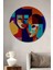 Modern Sanat Kübik Kadınlar Ahşap Dekoratif Tablo Yuvarlak Tablo 1