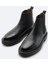 Erkek Siyah %100 Deri Esnek Taban Chelsea Bot A42Y8016 8