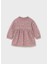 Pembe Kız Bebek Desenli Elbise 2916 1