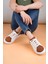 LC109 Beyaz Taba Süet Kadın Sneaker 3