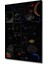 Kara Kalem Görünümlü Ahşap Dekoratif Tablo Evren Gezegeni Modern Sanat Dikdörtgen Tablo 5