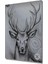 Geyik Kara Kalem Görünümlü Ahşap Dekoratif Tablo Dikdörtgen Tablo 3