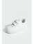 Çocuk Unisex Beyaz Sneakers Cırtlı Spor Rahat Çocuk Ayakkabısı 2