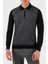 Desenli Yün ve Pamuk Karışımlı Slim Fit Yarım Fermuarlı Polo Yaka Kazak Erkek Kazak 57137 13126 099 1