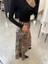Leopar Desenli Saten Etek 3