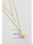 Mirena Damla 18 Ayar Sarı Altın Kaplama 50 cm Gümüş Kolye 3