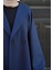 Şal Yaka Kaban - Lacivert 5