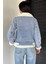 Kadın Kemer Detaylı Çift Cepli Içi Kürklü Jean Kot Ceket P-00019043 4