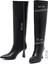 Kadın Siyah Topuklu Deri Çizme 25WFD132118 2