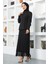 Dantel Detaylı Etekli Takım Siyah 17100 1