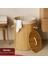 Porsima PBT-052 Kapaklı Kirli Çamaşır Sepeti Yuvarlak - Bambu Kirli Çamaşır Sepeti 4