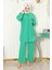 Taş Detaylı Takım Yeşil 19902 3