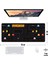 Pac-Man Oyun Gaming Klavye Mouse Pad Kaymaz Taban Kenarları Dikişli Masa Matı 70X30 cm 3