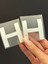 2 Li Ütü Ile Yapışan H Harfi Arma Transfer Baskı 5x5 cm 1