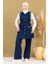 Inci Detaylı Ikili Kot Takım Koyu Mavi 19245 3