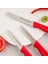 Solo 3 Parça Bıçak Seti Kırmızı 3