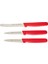 Solo 3 Parça Bıçak Seti Kırmızı 4