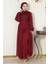 Pulpayetli Şifon Takım Bordo MSW19190 1