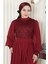 Pulpayetli Şifon Takım Bordo MSW19190 2