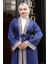 Etnik Desenli Kimono Takım Indigo MSW19251 2