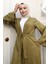 Apolet Detaylı Kimono Takım Haki 19253 2