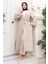 Apolet Detaylı Kimono Takım Bej 19253 1