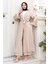 Apolet Detaylı Kimono Takım Bej 19253 3